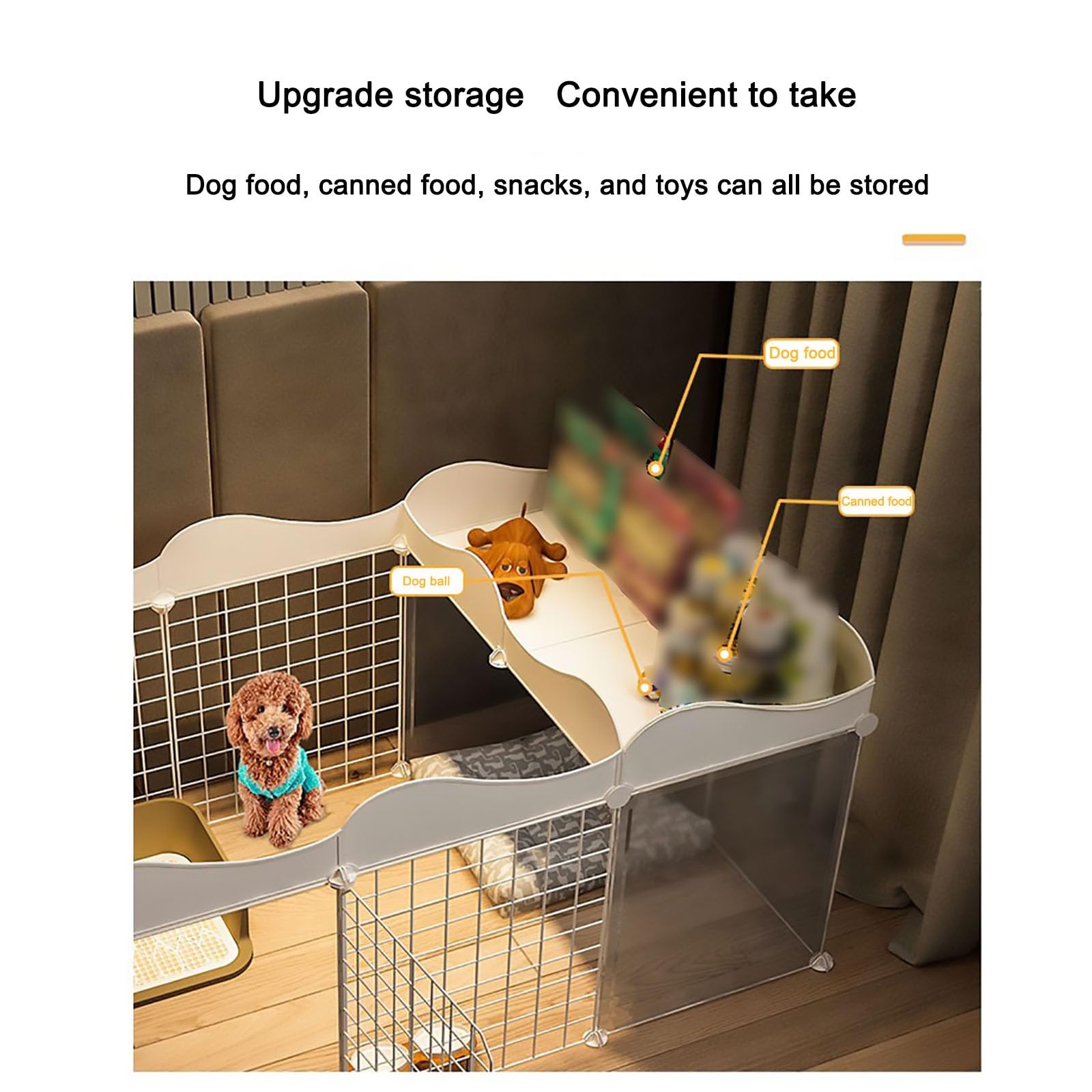 Amazon | 小型犬用フェンス、犬用ベビーサークル、ワイヤー室内子犬